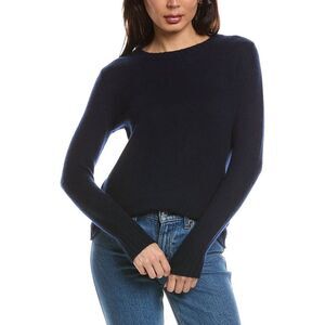 The Cashmere Project Womens  Lightweight Crewneck 100% Cashmere Sweater, Navy